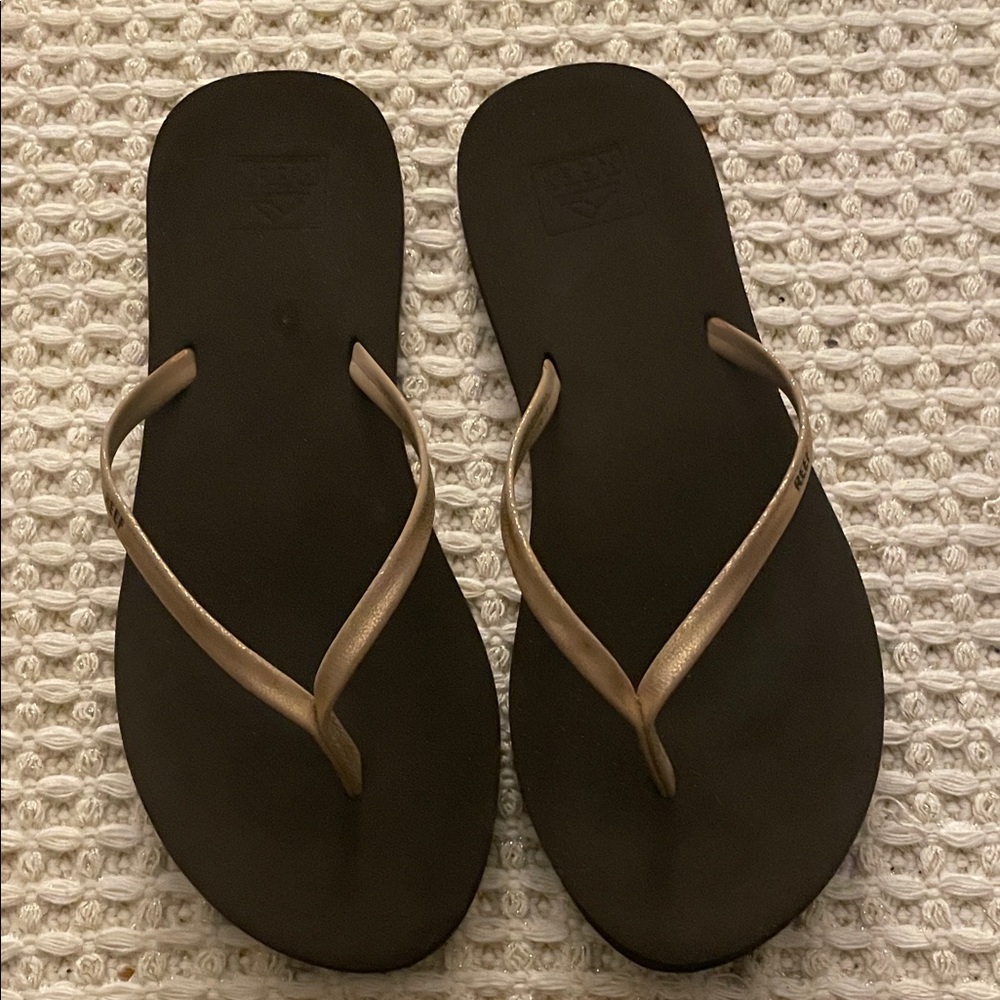 Reef Brown and Gold Women's Sandals